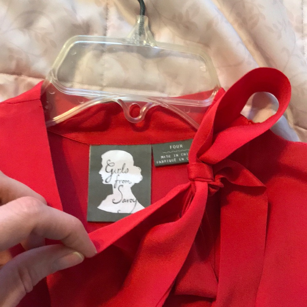 Anthropologie "Girls from Savoy"  Silk Dress - Picture 5 of 7